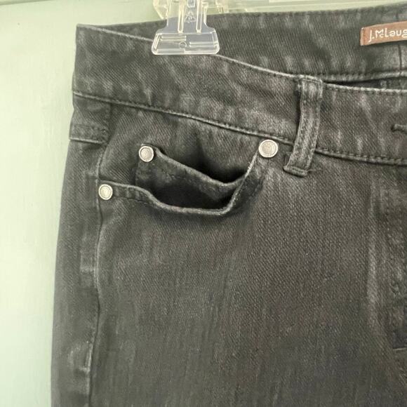 J. McLaughlin Black Jeans Size 8 Straight Fit Minimalist Preppy Coastal Classic - Picture 2 of 5